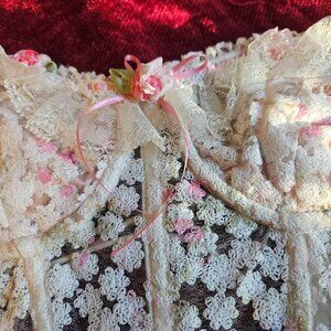 LACEMADE NWT STAR FLORAL LOLI EXQUISITE DETAILED CORSET.delicate embellishments
